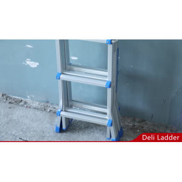 Escalera telescópica 4 * 4 plegable de alta calidad de aluminio